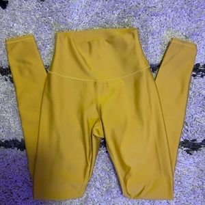 Yellow/maize/gold Alo Leggings